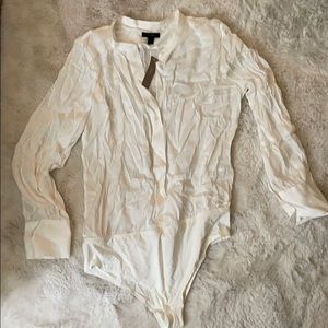 J.Crew silk onsie top.